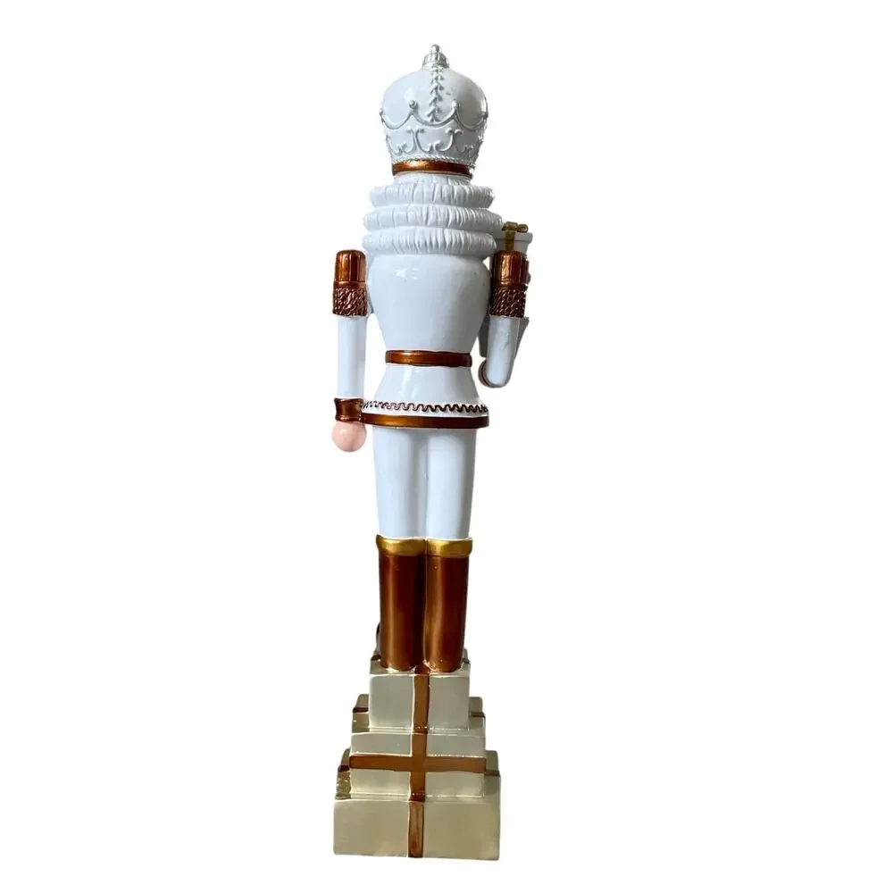 Gold & White Christmas Nutcracker King w/ Gifts 20